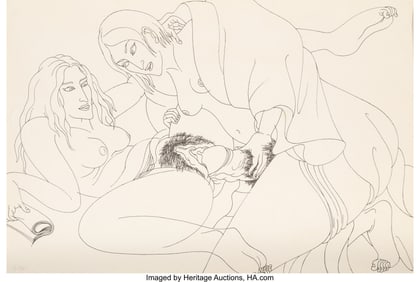 40165&colon; Masami Teraoka &lpar;b&period; 1936&rpar; Spring Women II&comma; 1980 S