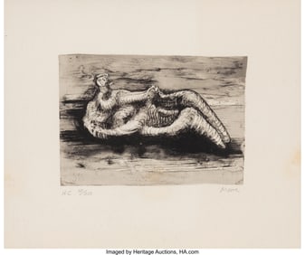 40180&colon; Henry Moore &lpar;1898-1986&rpar; Reclining Woman&comma; 1975 Li