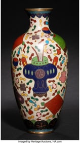29060&colon; A Chinese Cloisonné Enamel Vase&comma; 20th century 8