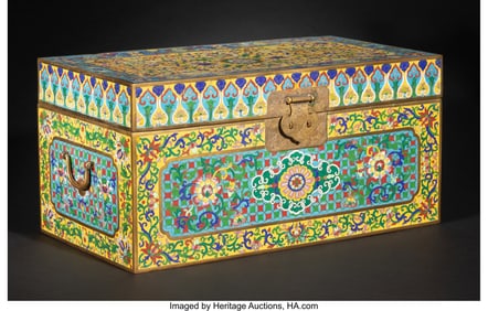 29121&colon; A Chinese Cloisonné Enamel Trunk&comma; 20th century 