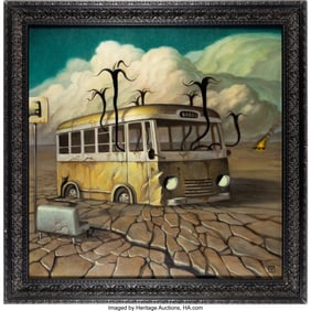 89129: Martin Wittfooth - "The Western Express" Paintin