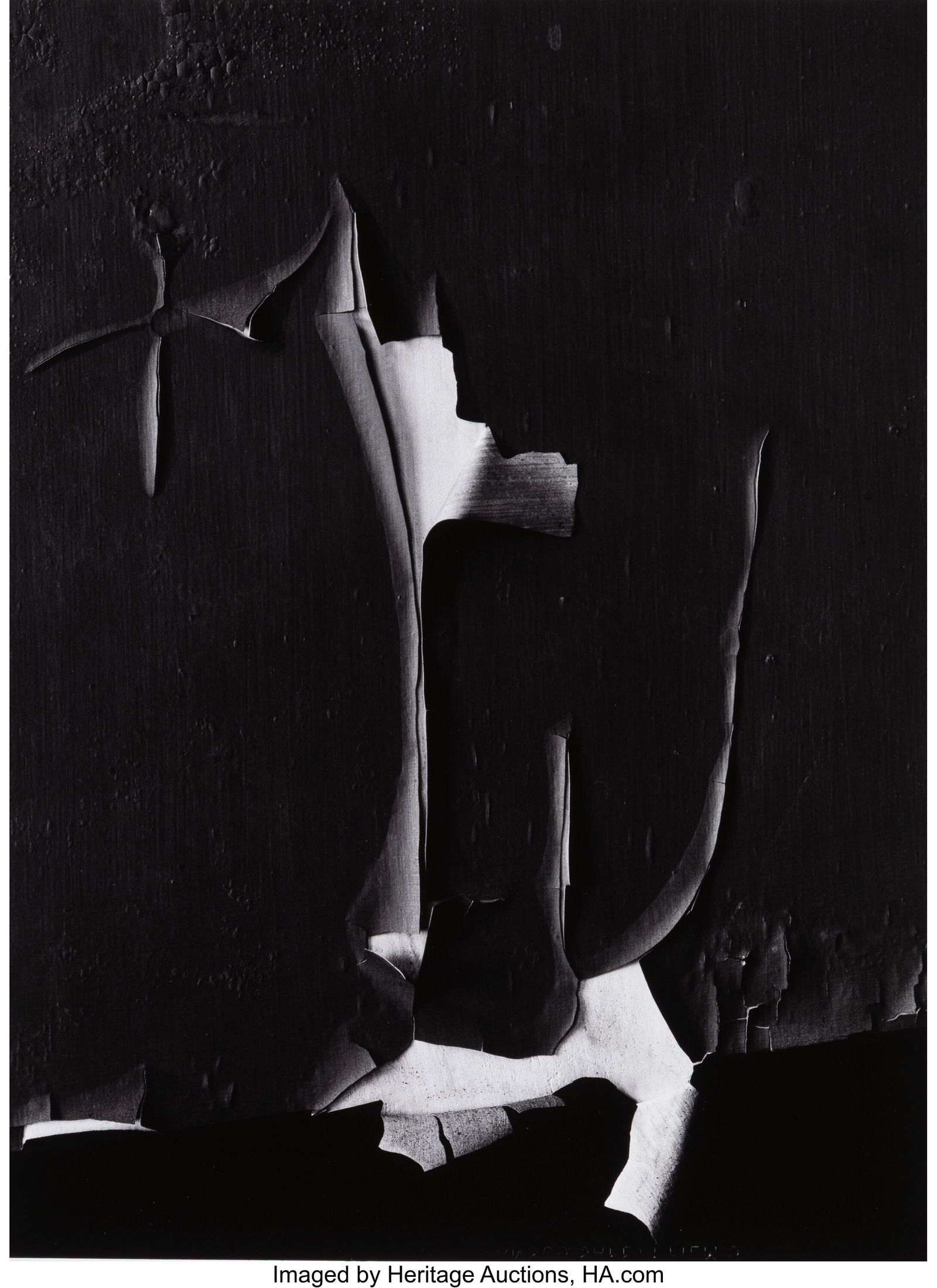Minor White (American, 1908-1976) Peeled Paint,: Minor White (American, 1908-1976) Peeled Paint, Rochester, New York (from the Jupiter portfolio), 1959 Gelatin silver print on Agfa paper, printed lat