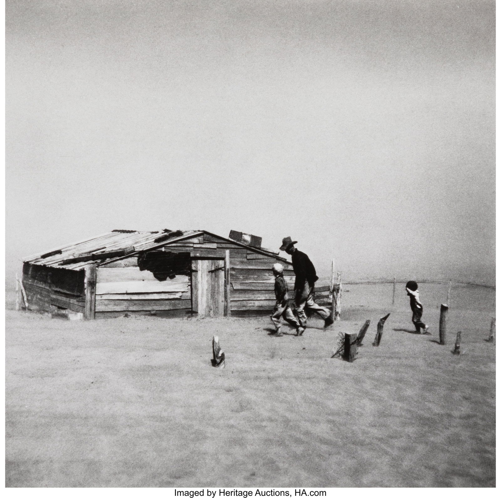 Arthur Rothstein (American, 1915-1985) Dust Stor: Arthur Rothstein (American, 1915-1985) Dust Storm, Cimarron County, Oklahoma, 1936 Gelatin silver print, printed later 8 x 8-1/8 inches (20.3 x