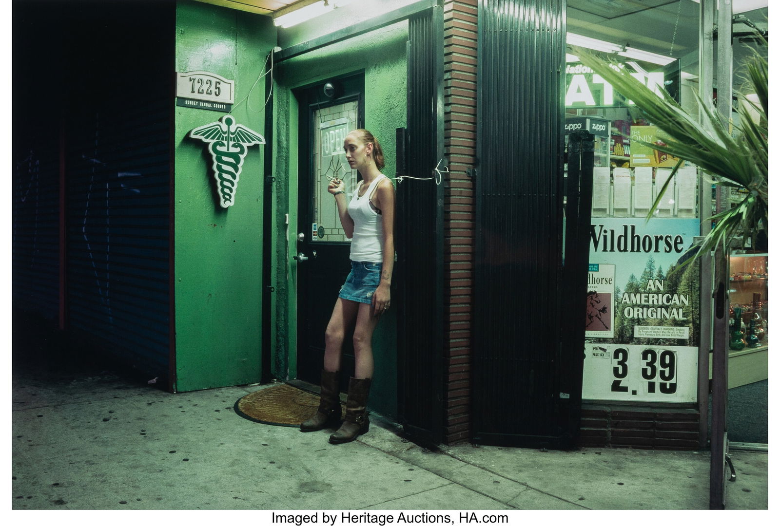 Lise Sarfati (French, b. 1958) Elisabeth, North: Lise Sarfati (French, b. 1958) Elisabeth, North West Corner Sunset & Poinsettia, 2010 Dye coupler print 15-1/2 x 23 inches (39.4 x 58.4 cm