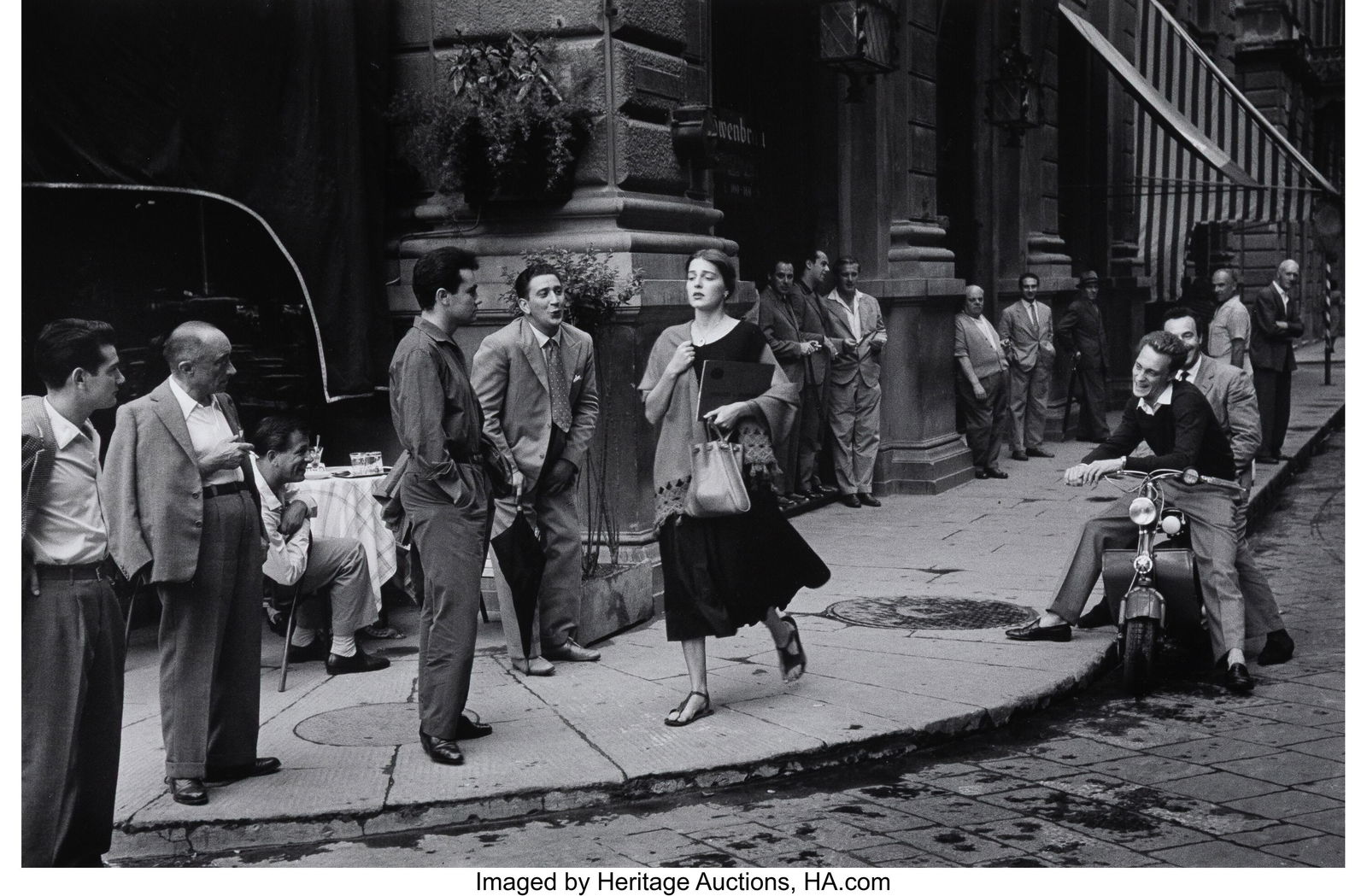 Ruth Orkin (American, 1921-1985) American Girl i: Ruth Orkin (American, 1921-1985) American Girl in Florence, Italy, 1951 Gelatin silver print, printed later 8-7/8 x 13-3/8 inches (22.5 x 34&perio
