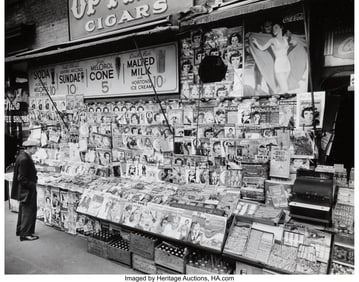 73350&colon; Berenice Abbott &lpar;American&comma; 1898-1991&rpar; Newsstand&comma;