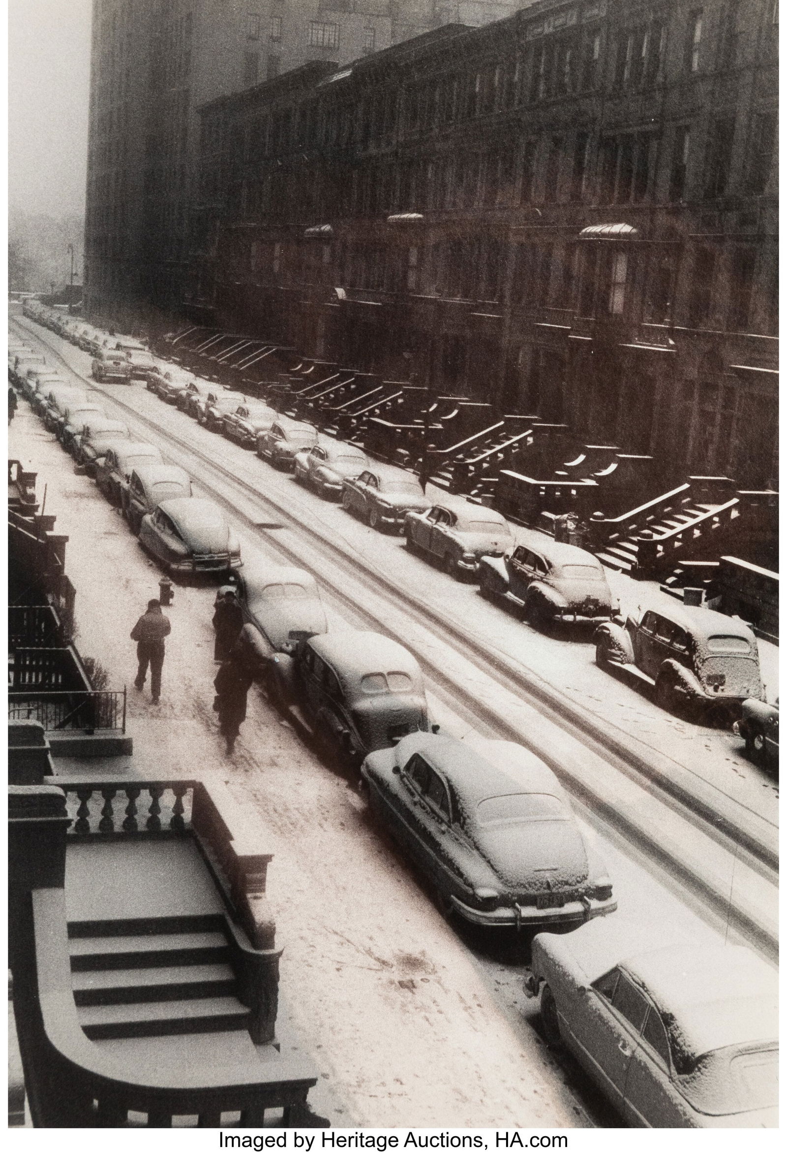 Ruth Orkin (American, 1921-1985) Cars in Snow, W: Ruth Orkin (American, 1921-1985) Cars in Snow, West 88th Street, New York City, 1952 Gelatin silver print 13 x 9 inches (33.0 x 22.9 cm) &lpar