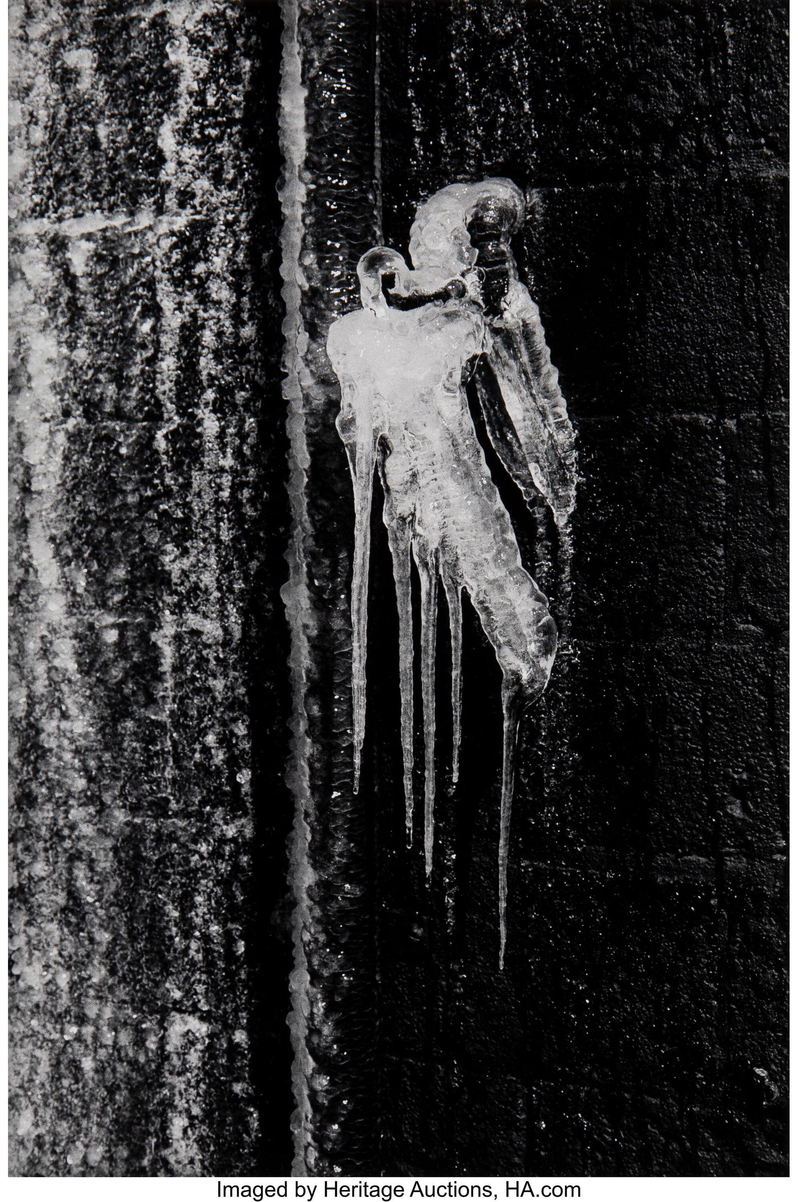 Minor White (American, 1908-1976) Ice Formation,: Minor White (American, 1908-1976) Ice Formation, Boston, 1976 Gelatin silver print 12 x 8 inches (30.5 x 20.3 cm) (image) 14 x 11 inches &