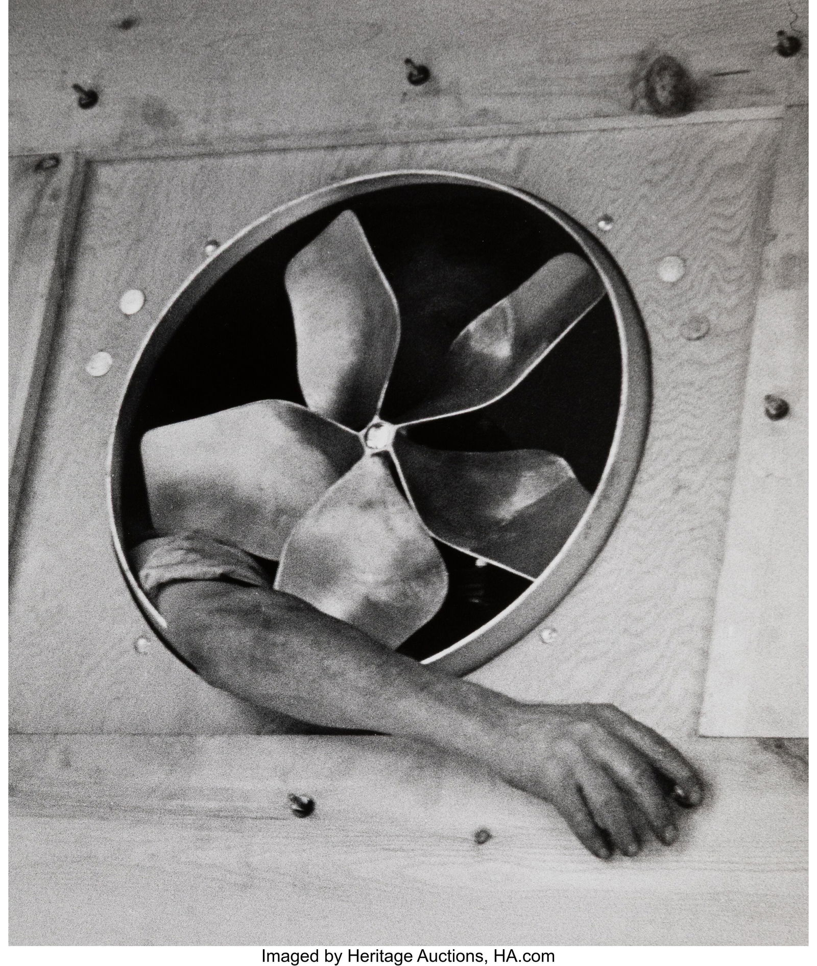 Andre Kertesz (Hungarian, 1894-1985) Arm and Fan: Andre Kertesz (Hungarian, 1894-1985) Arm and Fan, New York, 1937 Gelatin silver print, printed later 9 x 7-3/4 inches (22.9 x 19.7 cm) &lp