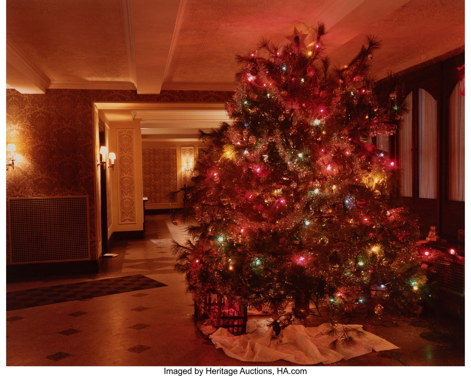 Joel Meyerowitz (American, b. 1938) New York Cit: Joel Meyerowitz (American, b. 1938) New York City (Christmas Tree), 1977 Dye coupler print on Kodak paper 7-1/2 x 9-1/2 inches (19.1 x 24&per