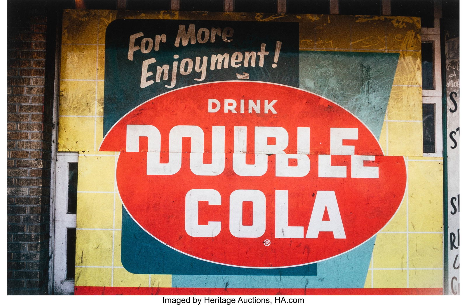 William Christenberry Jr. (American, 1936-2016): William Christenberry Jr. (American, 1936-2016) Double Cola Sign, Beale Street, 1966 Digital pigment print 6-1/2 x 10 inches (16.5 x 25.4 cm&r