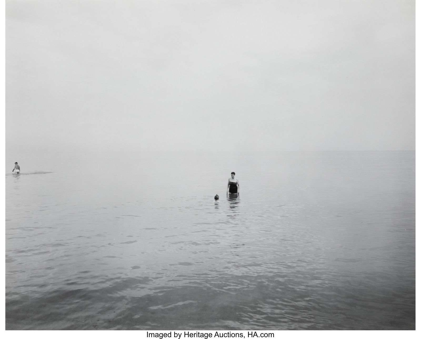 Harry Callahan (American, 1912-1999) Eleanor and: Harry Callahan (American, 1912-1999) Eleanor and Barbara, Lake Michigan, 1952 Gelatin silver print, printed later 7-5/8 x 9-5/8 inches (19.4 x 24&