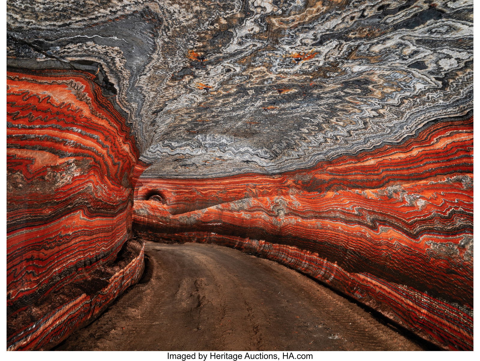Edward Burtynsky (Canadian, b. 1955) Uralkali Po: Edward Burtynsky (Canadian, b. 1955) Uralkali Potash Mine #2, Berezniki, Russia, 2017 Oversized digital pigment print, printed 2018 48 x 64 inches &l