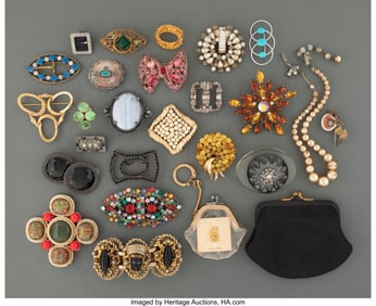 38045&colon; Group of 26 Pieces of costume jewelry belonging 