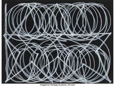 43156&colon; Eric Haze &lpar;b&period; 1961&rpar; Untitled Chalk on wove paper