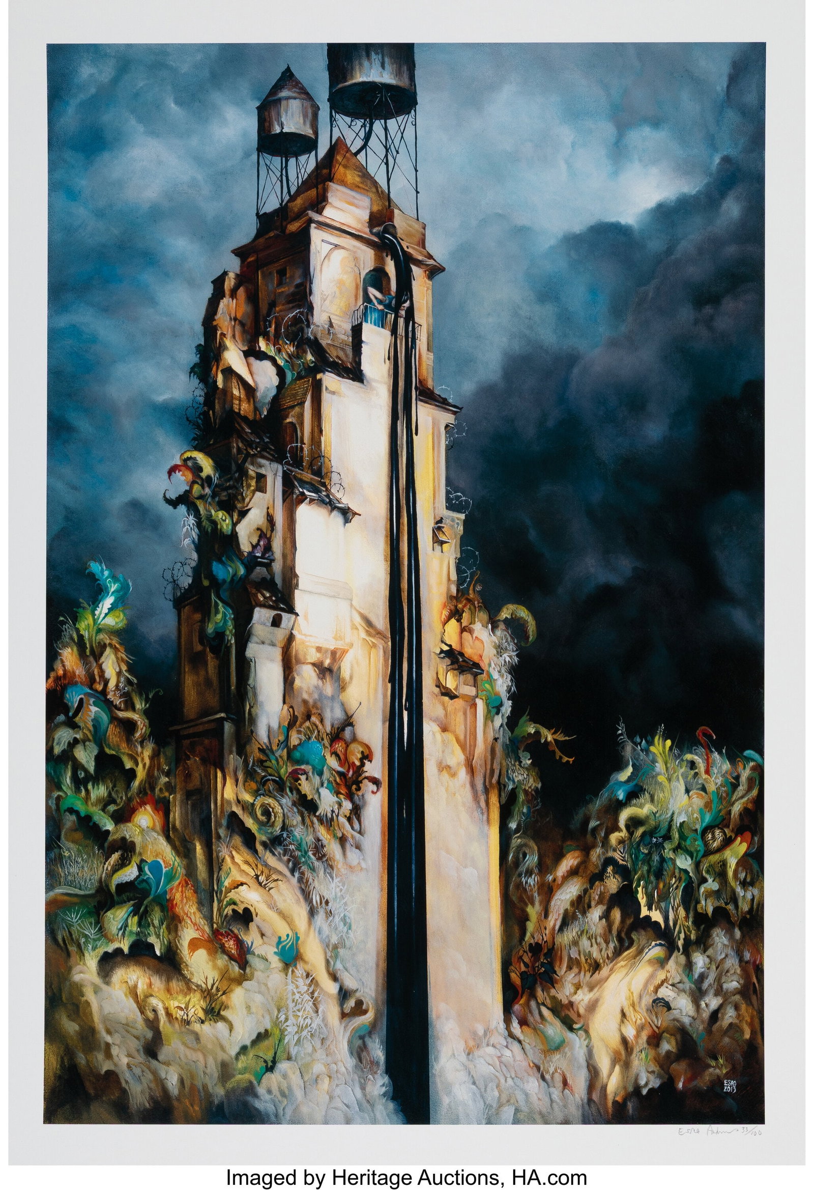 Esao Andrews (b. 1978) Petrosinella II, 2013 Gic: Esao Andrews (b. 1978) Petrosinella II, 2013 Giclée print in colors on wove paper 26 x 18 inches (66.0 x 45.7 cm) (sheet) Ed. 33&