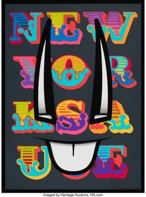 43083&colon; Ben Eine X D&ast;Face New York Sauce&comma; 2013 Screenpri