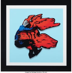 43165&colon; Hijack &lpar;b&period; 1992&rpar; Life Screenprint in colors on w