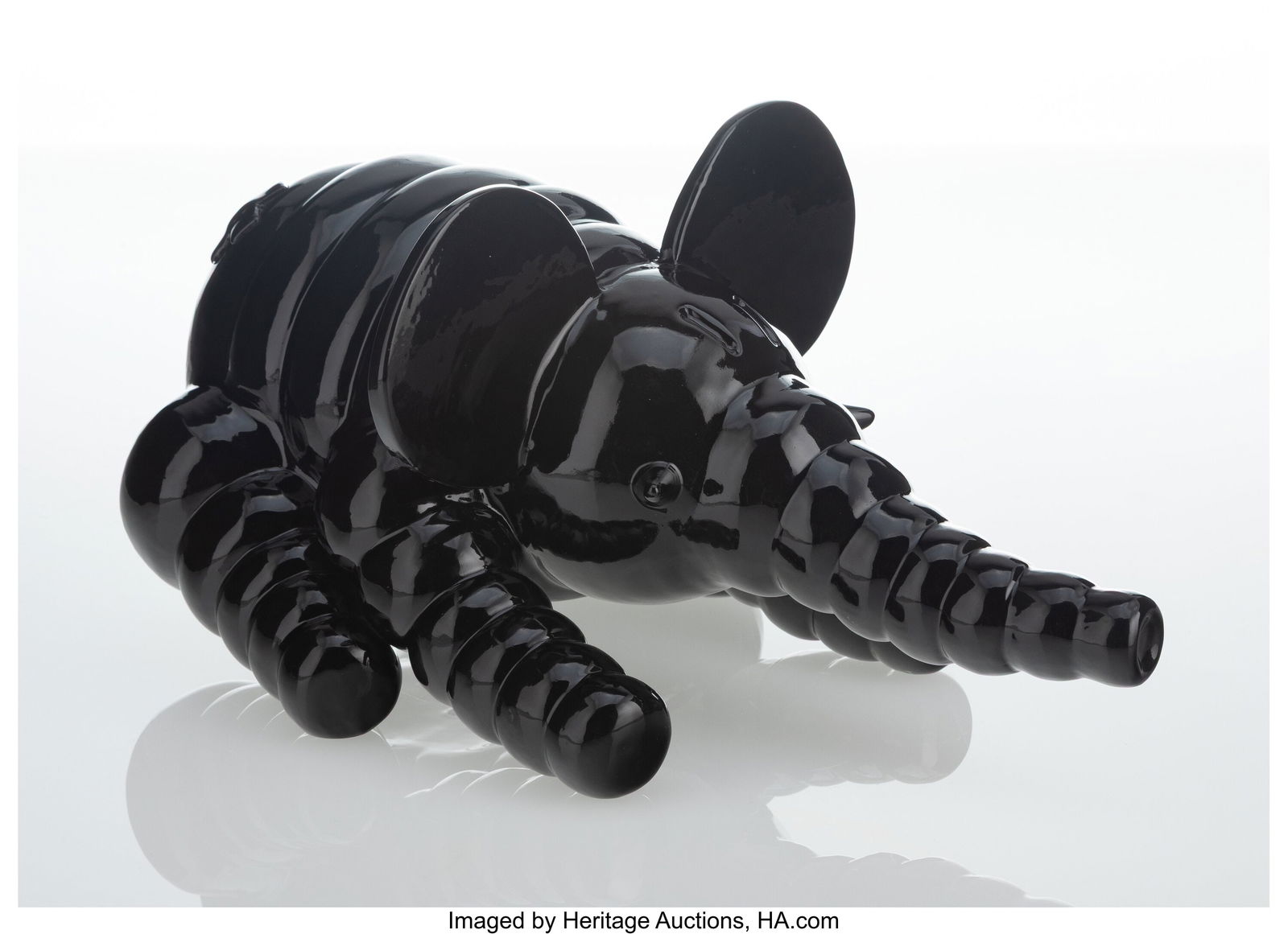 Coté Escrivá (b. 1982) Elephant, 2017 Ceramic: Coté Escrivá (b. 1982) Elephant, 2017 Ceramic 6-1/4 x 6-1/2 x 12 inches (15.9 x 16.5 x 30.5 cm) Ed. 4/15 Signed&c