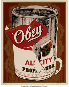 43099&colon; Shepard Fairey &lpar;b&period; 1970&rpar; Soup Can I&comma; 2005 Screen