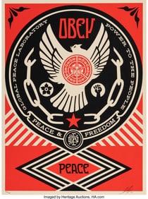 43104&colon; Shepard Fairey &lpar;b&period; 1970&rpar; Peace and Freedom Dove&comma;