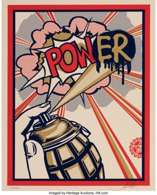 43105&colon; Shepard Fairey &lpar;b&period; 1970&rpar; Pow&lpar;er&rpar;&comma; 2010 Screenpri