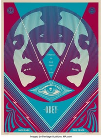 43110&colon; Shepard Fairey &lpar;b&period; 1970&rpar; I See Static &lpar;Blue&rpar;&comma; 20