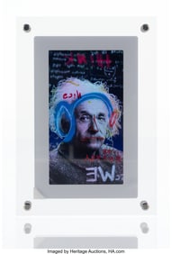 43264&colon; Revolue &lpar;b&period; 1987&rpar; Einstein NFT on LCD screen mou