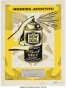 43121&colon; Shepard Fairey &lpar;b&period; 1970&rpar; Warning Addictive&comma; 2020