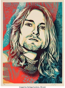 43123&colon; Shepard Fairey &lpar;b&period; 1970&rpar; Kurt Cobain - Endless N