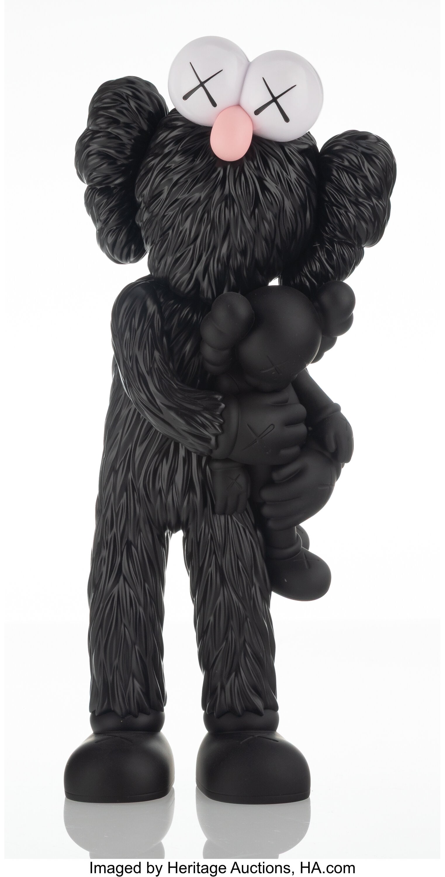 KAWS (b. 1974) Take (Black), 2020 Painted cast v: KAWS (b. 1974) Take (Black), 2020 Painted cast vinyl 13-1/4 x 6 x 5 inches (33.7 x 15.2 x 12.7 cm) Stamped on underside of feet Prod