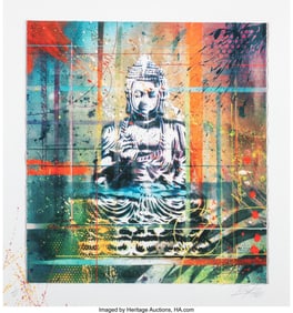 43269&colon; RISK &lpar;b&period; 1967&rpar; Peaceful Buddha&comma; 2022 Giclée pri