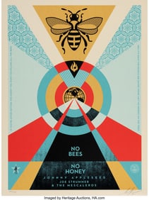 43125&colon; Shepard Fairey &lpar;b&period; 1970&rpar; No Bees No Honey&comma; 2022 