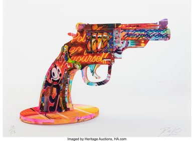 43270&colon; RISK &lpar;b&period; 1967&rpar; FunGun Giclée print in colors on