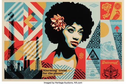 43128&colon; Shepard Fairey &lpar;b&period; 1970&rpar; Swan Song&comma; 2023 Screenp