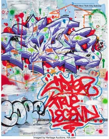43055&colon; Cope2 &lpar;b&period; 1968&rpar; True Legend Acrylic and spray pa