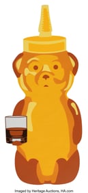 43135&colon; fnnch &lpar;b&period; 1986&rpar; Whiskey Bear&comma; 2023 Spray paint o