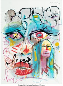 43060&colon; Crome &lpar;20th Century&rpar; Razzle Dazzle Acrylic&comma; oil 