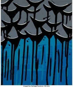 43071&colon; Dark Cloud &lpar;b&period; 1994&rpar; Untitled Acrylic and enamel