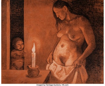37034&colon; Francisco Zuniga &lpar;1912-1998&rpar; El Nino y La Vela&comma; 