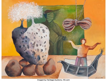 37064&colon; Alvaro Santiago &lpar;b&period; 1953&rpar; Arbol Fuerte Acrylic o