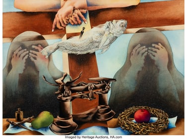 37075&colon; J&period; E&period; Martinez &lpar;20th Century&rpar; Untitled&comma; 1990 Wat