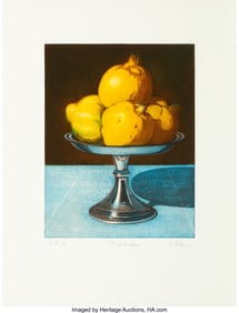 37083&colon; Edgar Soberon &lpar;b&period; 1962&rpar; Membrillos&comma; 1998 Etching