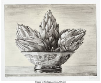 37085&colon; Edgar Soberon &lpar;b&period; 1962&rpar; Still Life with Artichok