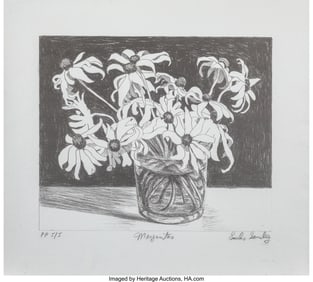 37091&colon; Emilio Sanchez &lpar;1921-1999&rpar; Margaritas&comma; 1998 Lith