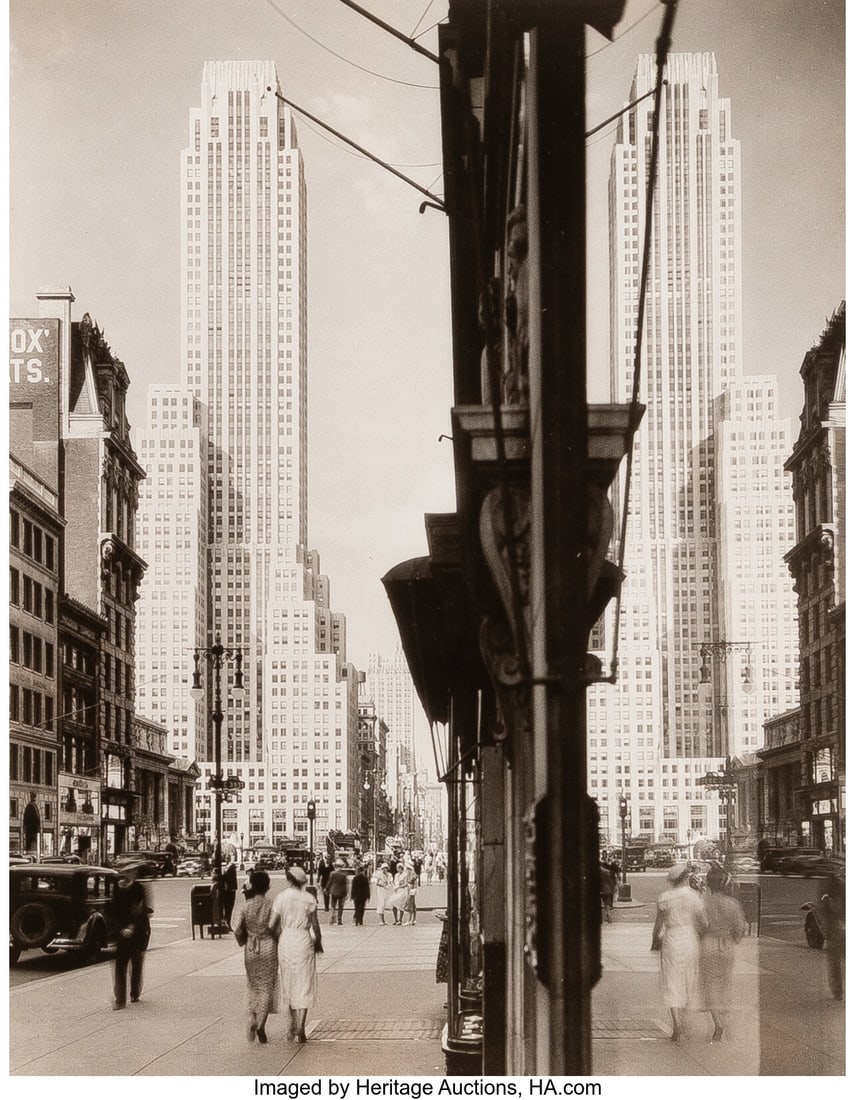 Samuel H. Gottscho (American, 1875-1971) The Sal: Samuel H. Gottscho (American, 1875-1971) The Salmon Tower Reflected in Shop Window, 1935 Gelatin silver print 9-1/4 x 7 inches (23.5 x 17.8 cm)