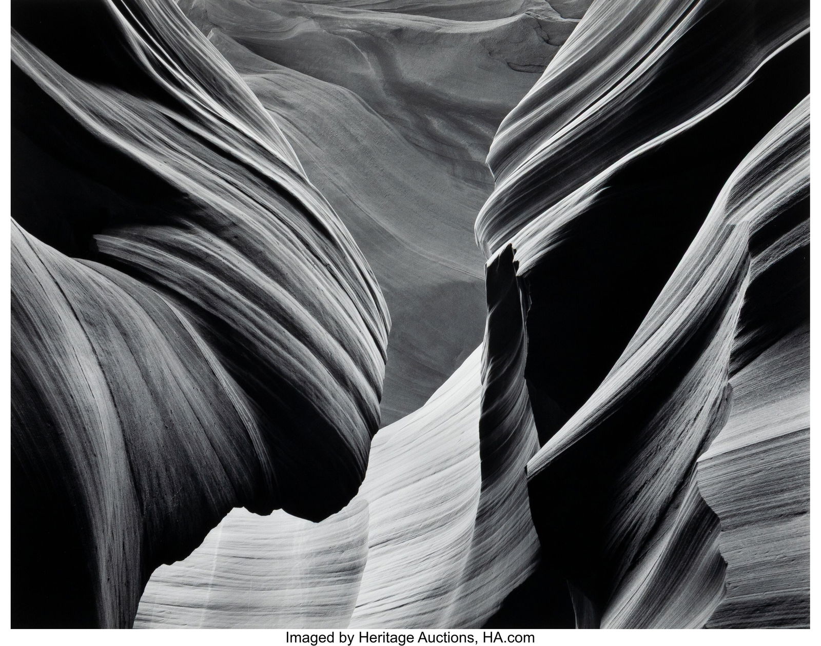 John Sexton (American, b. 1953) Sandstone Forms,: John Sexton (American, b. 1953) Sandstone Forms, Antelope Canyon, Arizona, 1997 Gelatin silver print, printed 2007 10-1/4 x 13-1/4 inches (2