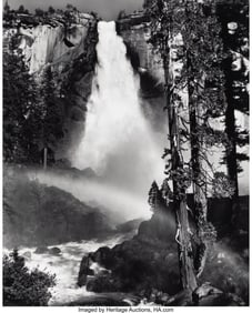 39043&colon; Ansel Adams &lpar;American&comma; 1902-1984&rpar; Nevada Fall&comma; Y