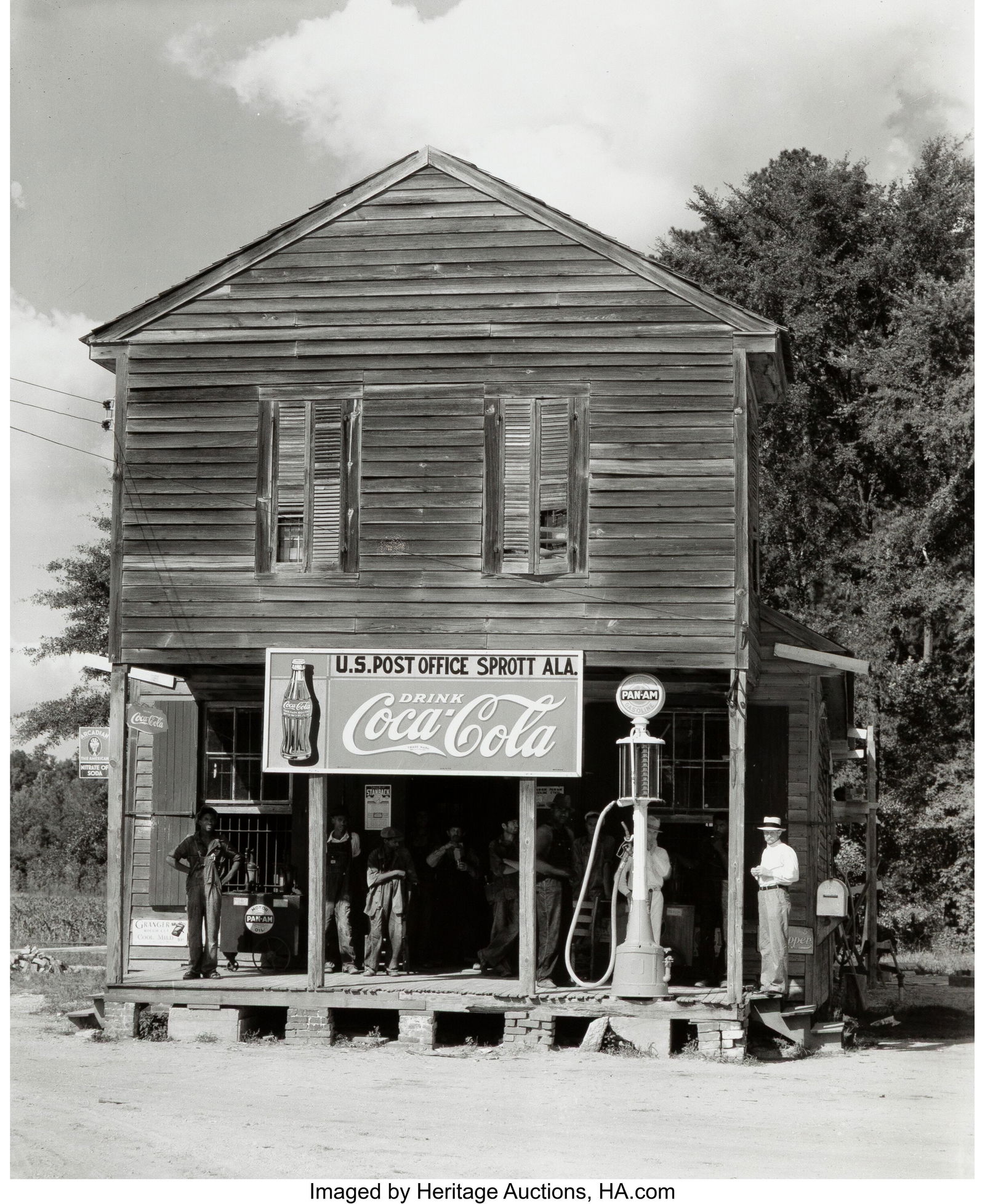 Walker Evans (American, 1903-1975) US Post Offic: Walker Evans (American, 1903-1975) US Post Office, Sprott, Alabama, 1936 Gelatin silver print, printed later, ferrotyped 9-1/4 x 7-5/8 inches &lpa