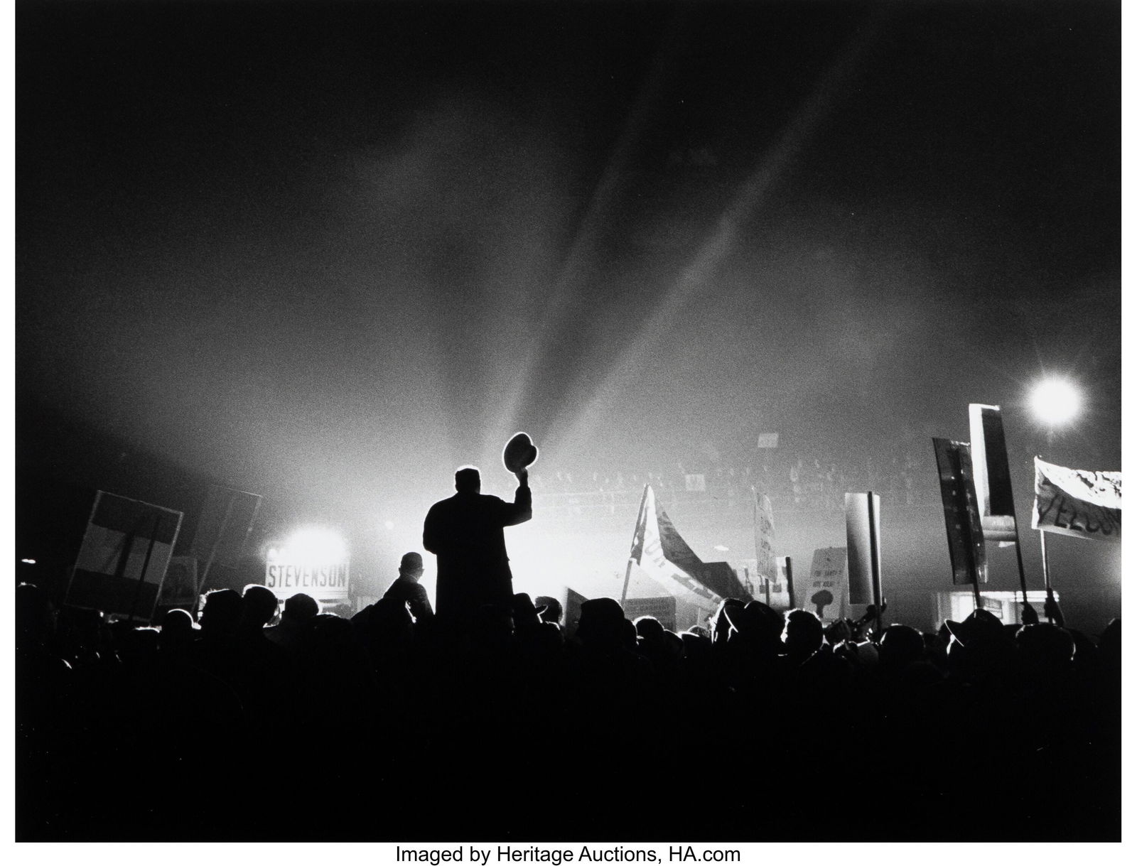 Cornell Capa (American, 1918-2008) Adlai Stevens: Cornell Capa (American, 1918-2008) Adlai Stevenson Campaigning for the Presidency, Boston, 1952 Gelatin silver print 9-7/8 x 12-7/8 inches (25.1 x 32&pe